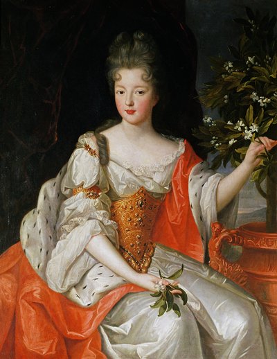 Portret van Louise-Francoise de Bourbon (1673-1743) eind 17e eeuw door French School